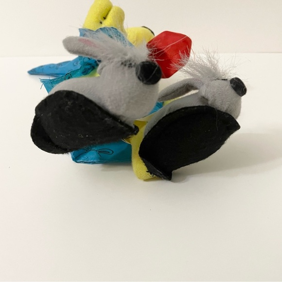 Vintage Odie With PJ with Bunny Slippers Plush Stuffed Animal Garfield - Picture 12 of 16